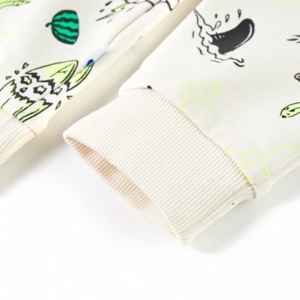 Детски суитшърт, меко екрю, 128