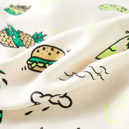 Детски суитшърт, меко екрю, 128