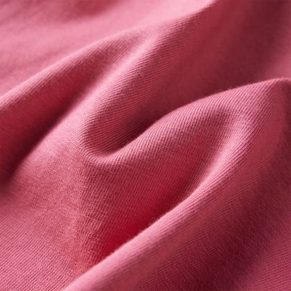 Детска тениска с дълъг ръкав, старо розово, 128