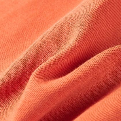 Детска тениска с дълъг ръкав, опушено оранжево, 128