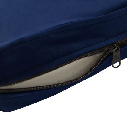 Кучешки диван, син, 72x45x30 см, плюш