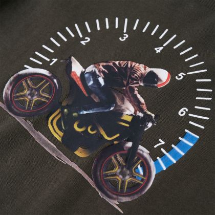 Детска тениска с дълъг ръкав, каки, 104