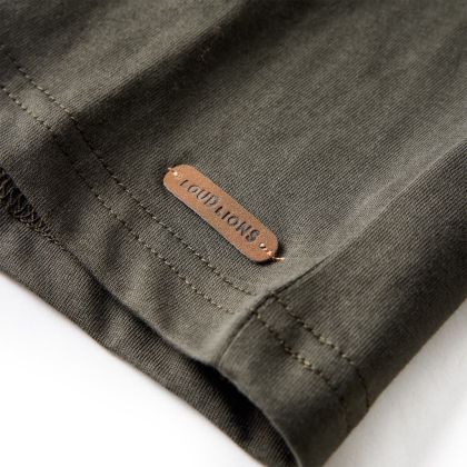 Детска тениска с дълъг ръкав, каки, 104