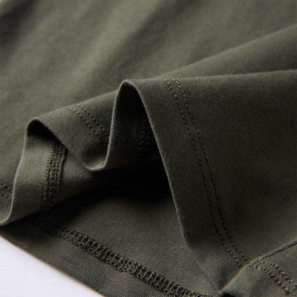 Детска тениска с дълъг ръкав, каки, 116