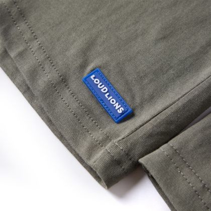 Детска тениска с дълъг ръкав, каки, 104