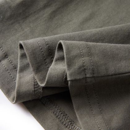 Детска тениска с дълъг ръкав, каки, 128