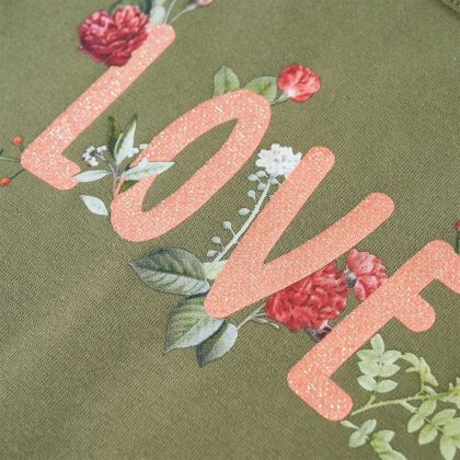 Детска тениска с дълъг ръкав, каки, 116