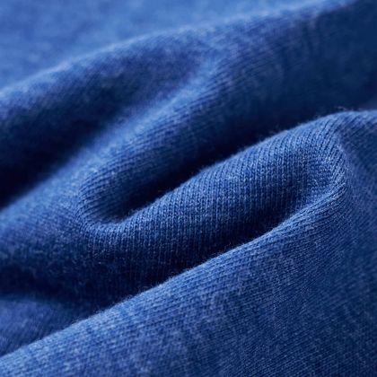 Детска тениска, тъмносин меланж, 128