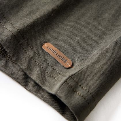 Детска тениска с дълъг ръкав, каки, 116