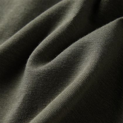 Детска тениска с дълъг ръкав, каки, 128