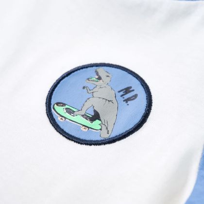 Детска тениска, екрю, 140