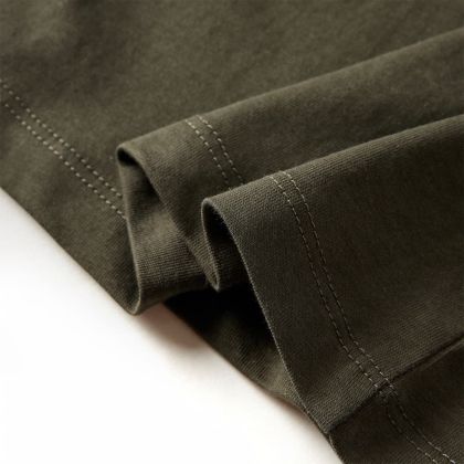 Детска тениска с дълъг ръкав, каки, 104