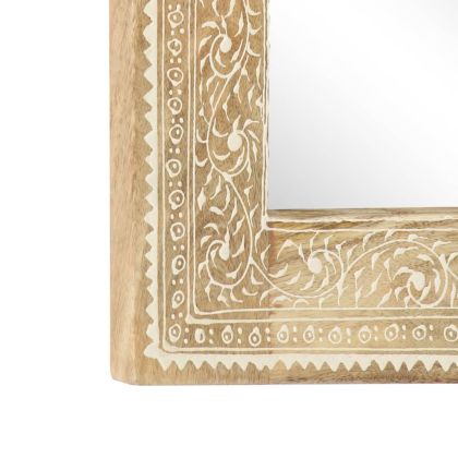 Ръчно декориранo огледало, 40x55 см, мангово дърво масив