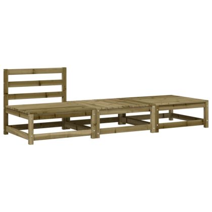 Градинско кресло без подлакътници, с възглавници и табуретки