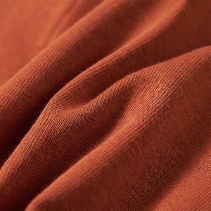 Детска тениска с дълъг ръкав, коняк, 104