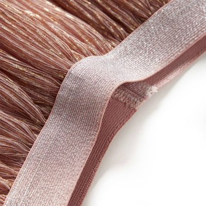 Детска пола с блясък, бледорозово, 116