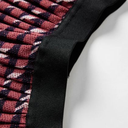 Детска плисирана пола с блясък, тъмносиня, 104