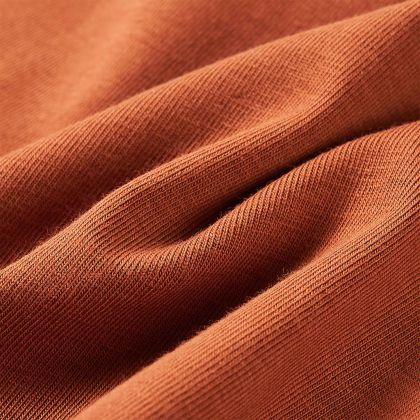 Детска тениска с дълъг ръкав, коняк, 104