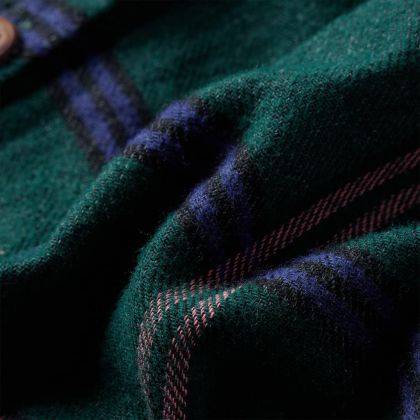 Детска рокля с дълги ръкави и волани, тъмнозелена, 104