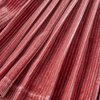 Детска плисирана пола, среднорозова, 116