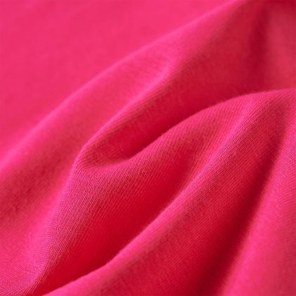 Детска тениска с дълъг ръкав, яркорозова, 116