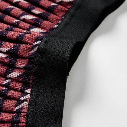 Детска плисирана пола с блясък, тъмносиня, 128