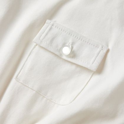 Детска рокля с къс ръкав, екрю, 116