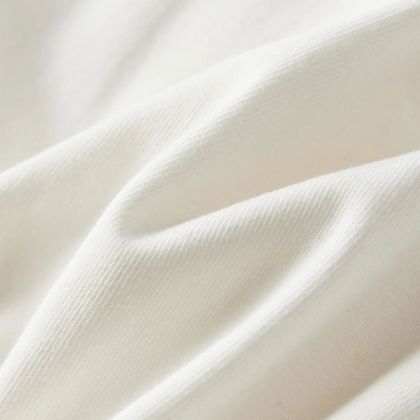 Детска рокля с къс ръкав, екрю, 116