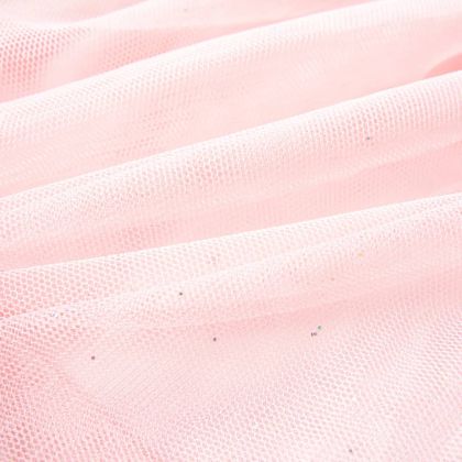 Детска пола с тюл, светлорозова, 116