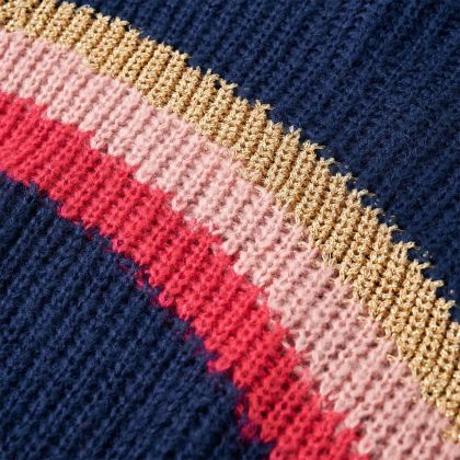 Детски плетен пуловер, нейви, 128