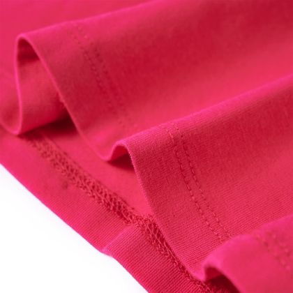 Детска тениска с дълъг ръкав, яркорозова, 104