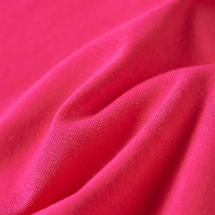 Детска тениска с дълъг ръкав, яркорозова, 104