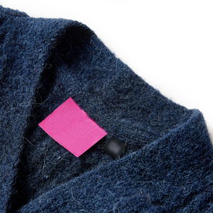 Детска жилетка, плетена, тъмносиня, 104