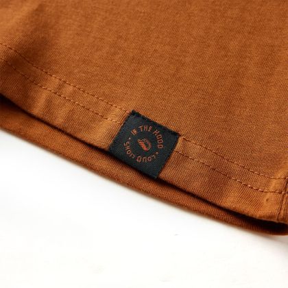 Детска тениска с дълъг ръкав, коняк, 104