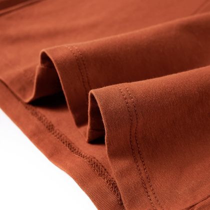 Детска тениска с дълъг ръкав, коняк, 104