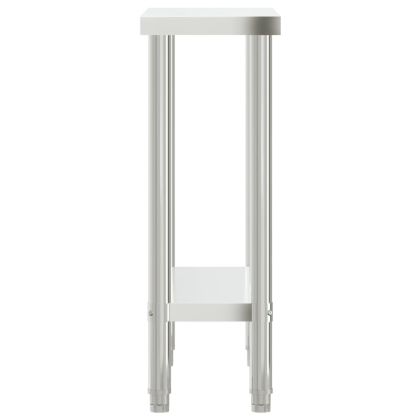 Кухненска работна маса, 82,5x30x85 см, неръждаема стомана