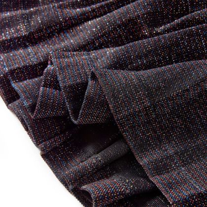 Детска плисирана пола с блясък, тъмносиня, 128