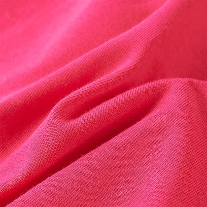 Детска тениска с дълъг ръкав, яркорозова, 116