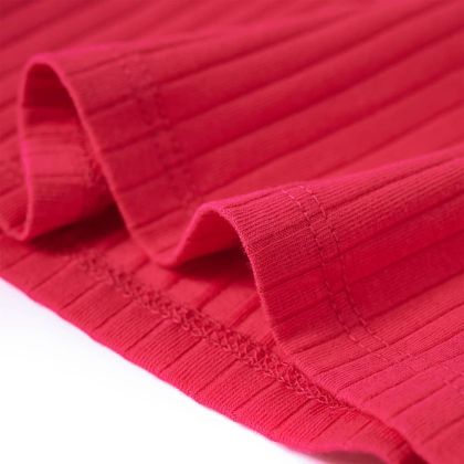 Детска тениска с дълъг ръкав, яркорозова, 116