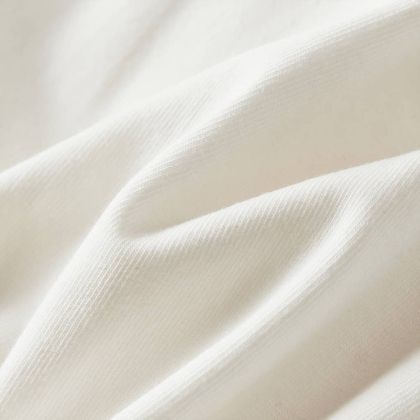 Детска рокля с къс ръкав, екрю, 104