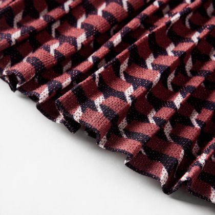 Детска плисирана пола с блясък, тъмносиня, 116