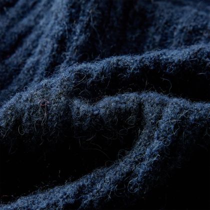 Детска жилетка, плетена, тъмносиня, 128