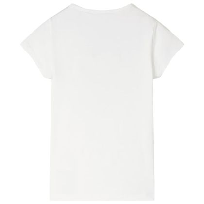 Детска тениска, екрю, 128