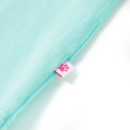 Детска тениска, светла мента, 92