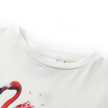 Детска тениска, екрю, 104