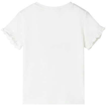 Детска тениска, екрю, 92