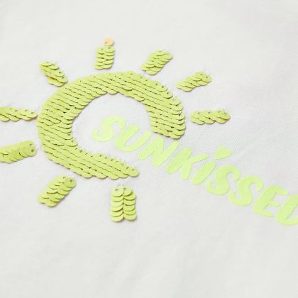 Детска тениска, екрю, 116