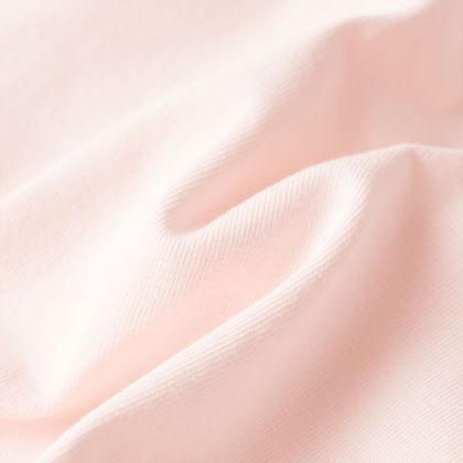 Детска тениска с ръкави волани, меко розово, 92