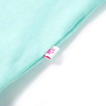 Детска тениска, светла мента, 104