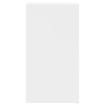 Шкаф за обувки, бял, 60x34x63,5 см, инженерно дърво